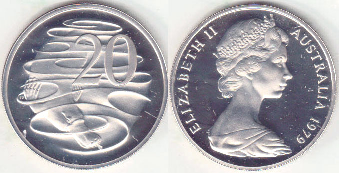 1979 Australia 20 Cents (Platypus) Proof A004192